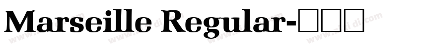 Marseille Regular字体转换